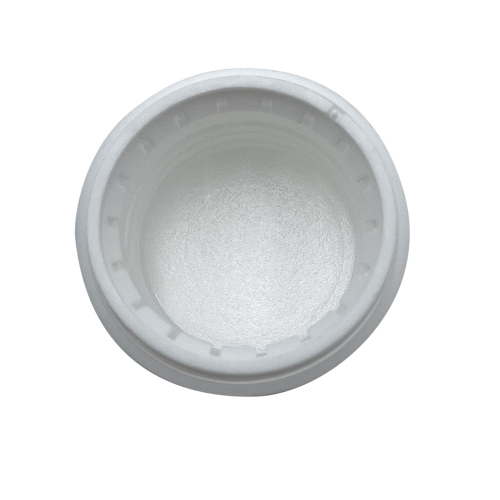 Dop wit kindveilig verzegelbaar voor glas & PET din28 per 50