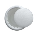 Dop wit verzegelbaar voor glas & PET din28 per 50