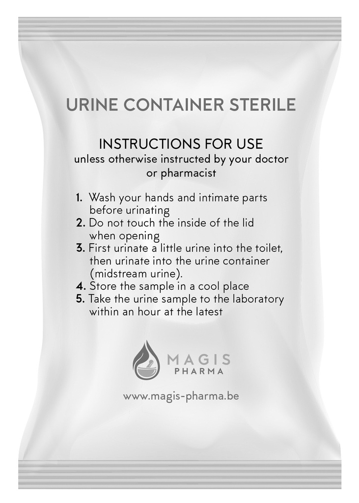 Urinepot steriel 60mL per 15 Unit Dose