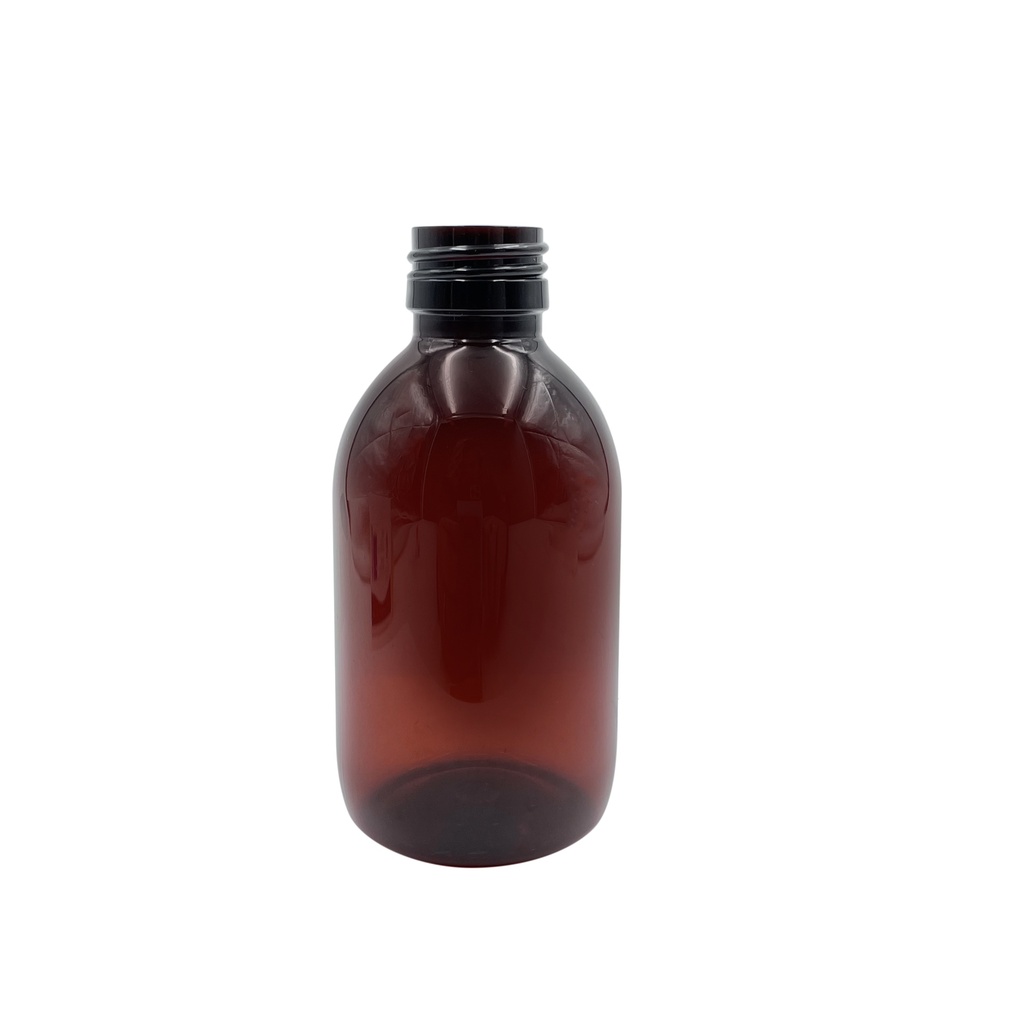 Bottle PET obus brown 200mL din28 per 25