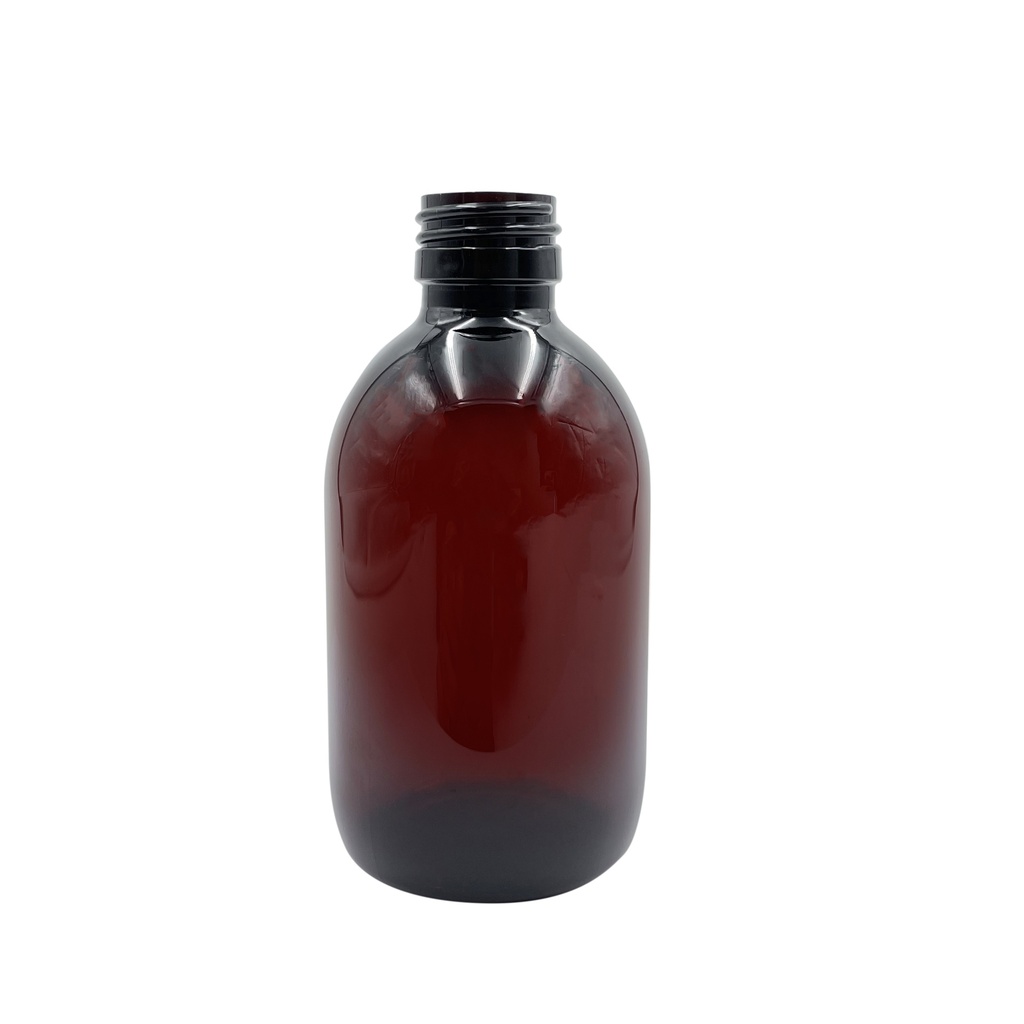 Bottle PET obus brown 300mL din28 per 20