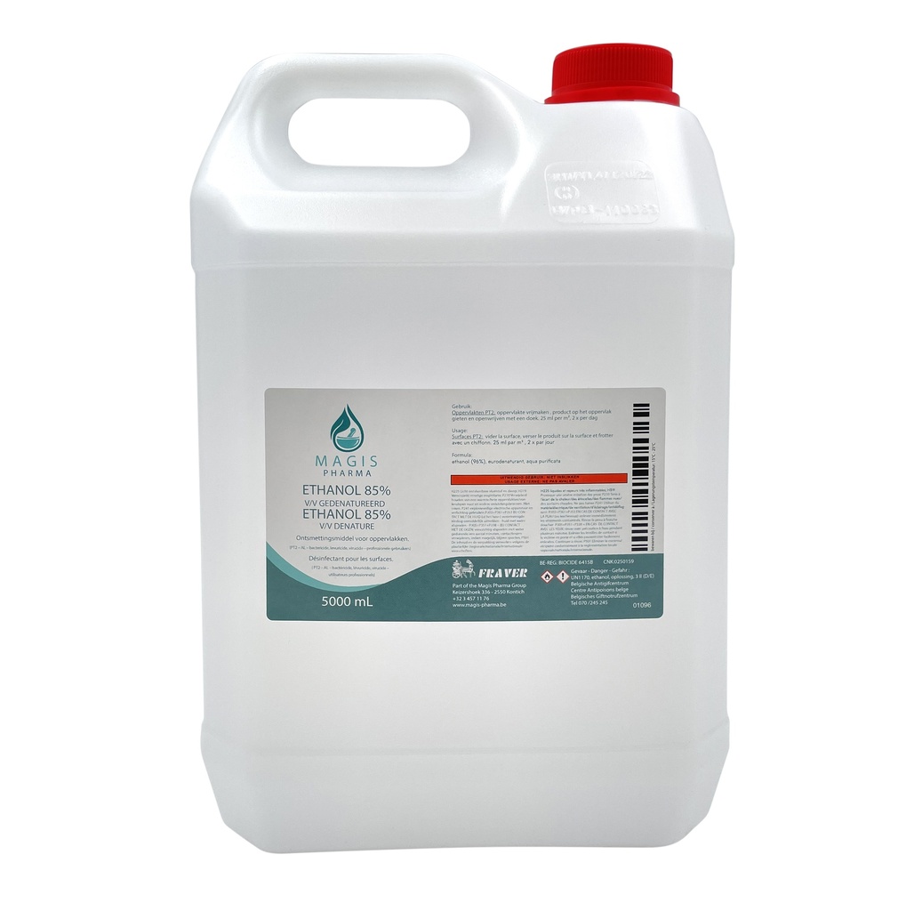 Ethanol 85% gedenatureerd 5L 