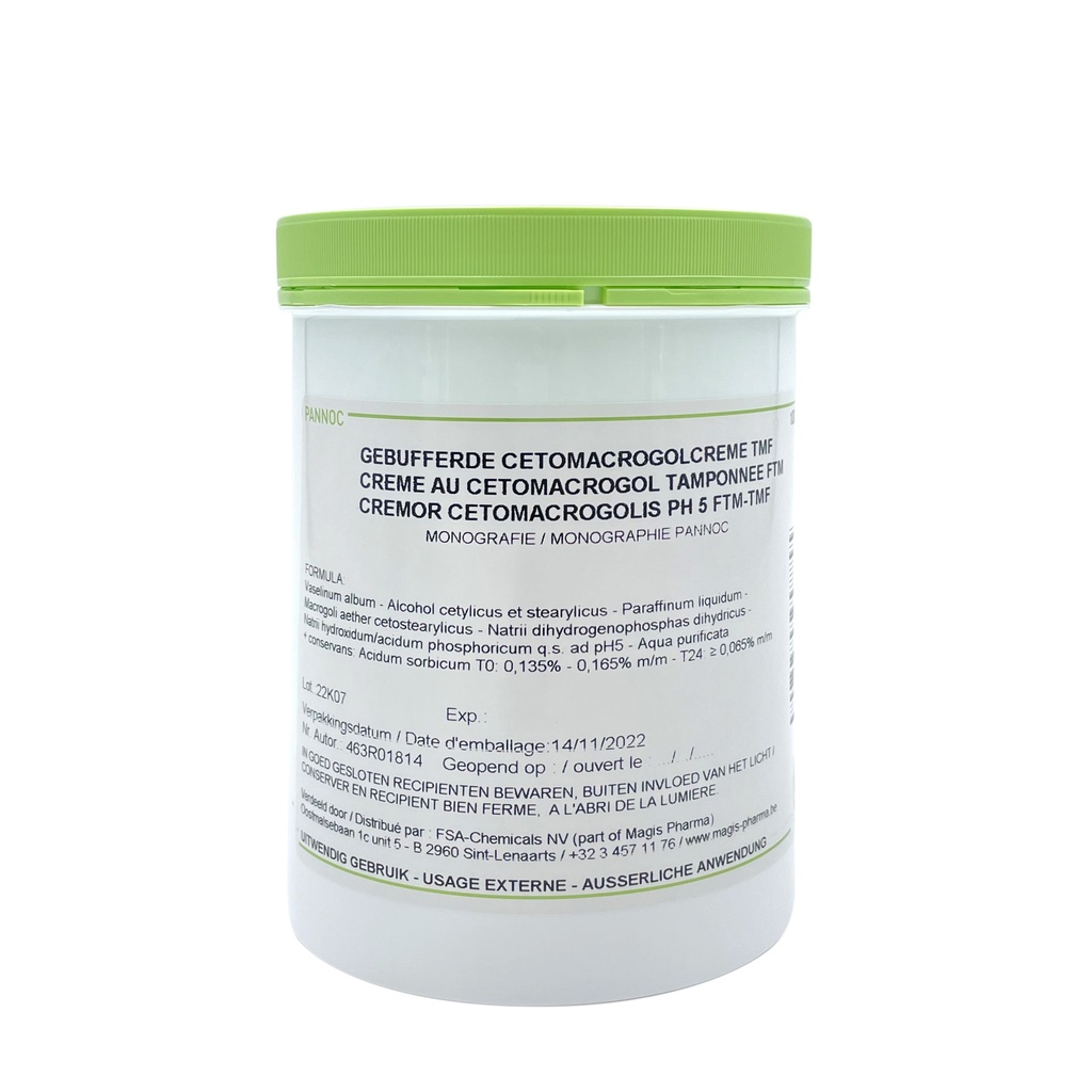 Cetomacrogol Creme (Gepufferte) 1kg PANNOC