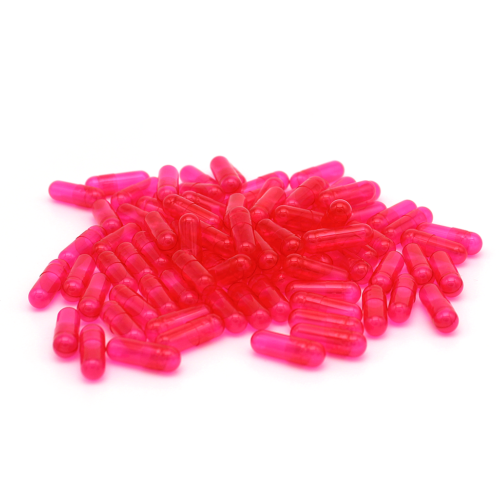 Capsule 0 Pink Transparant 5000 caps