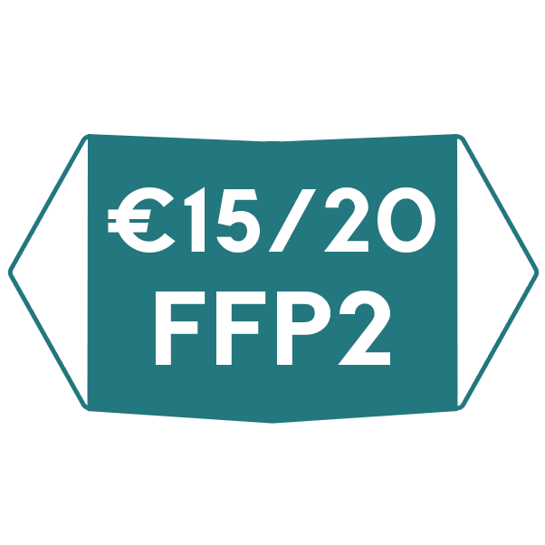 Discount on FFP2 masks €0,75/pc (min 3 pcs &amp; 200 euro)