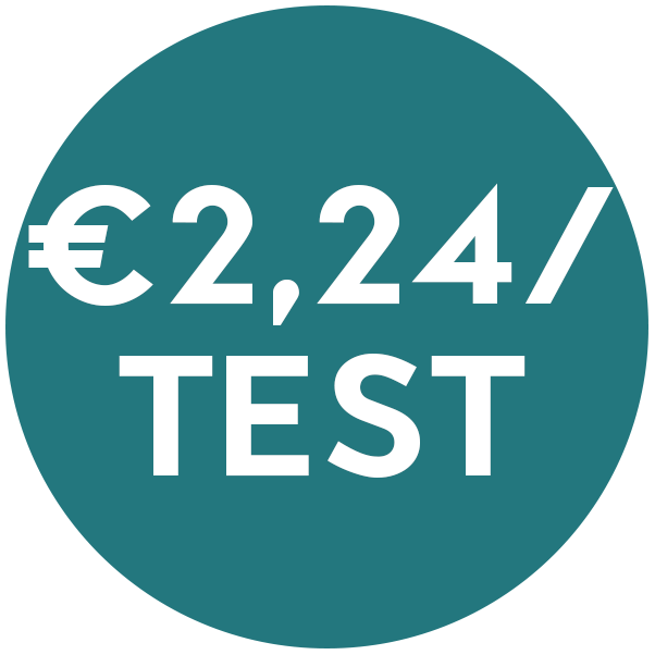 Discount on PROFESSIONAL TEST €2,24/test (min 3 pcs &amp; 200 euro) 