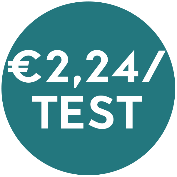 Discount on PROFESSIONAL TEST €2,24/test (min 3 pcs &amp; 200 euro)