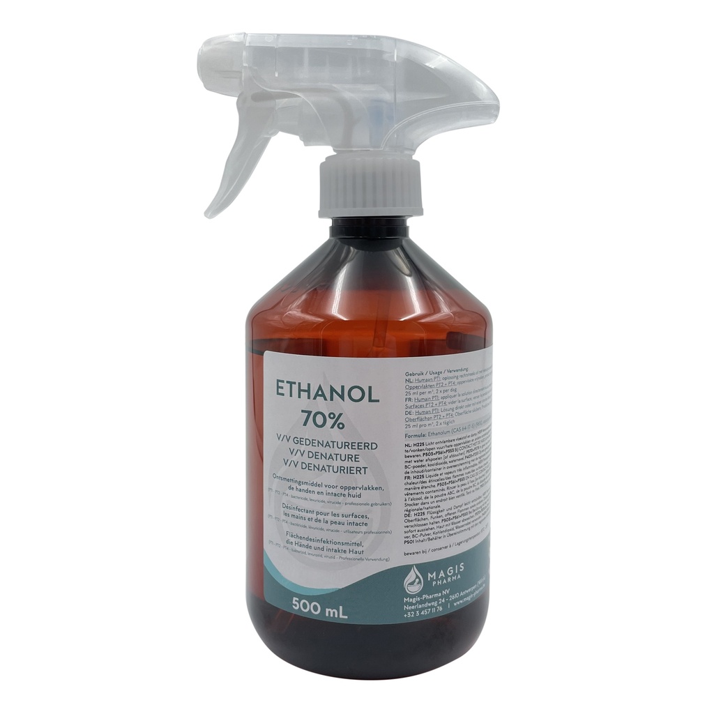 Éthanol 70% dénaturé 12x500mL spray CARTON PRINCIPAL