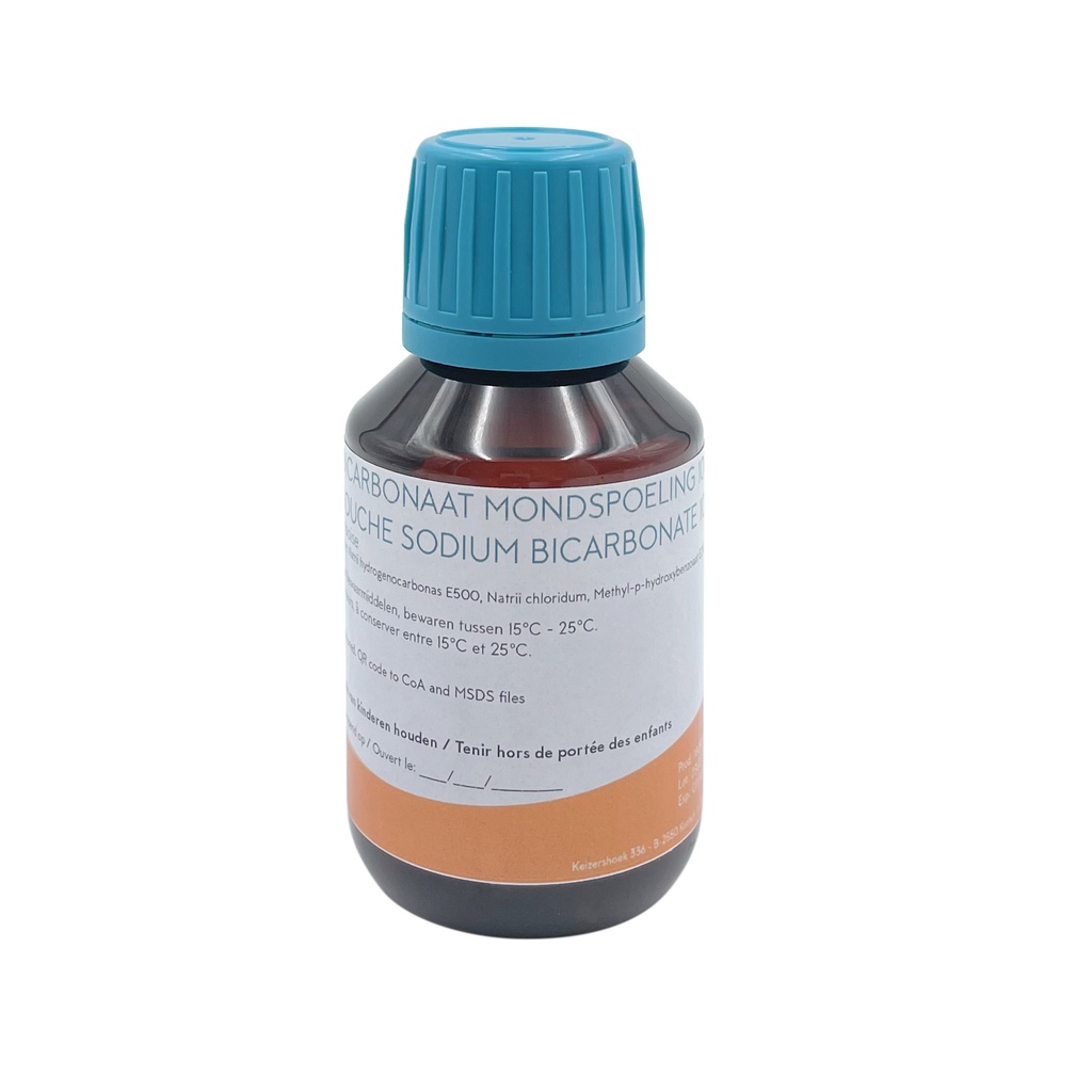 Bain de bouche sodium bicarbonate framboise 100mL