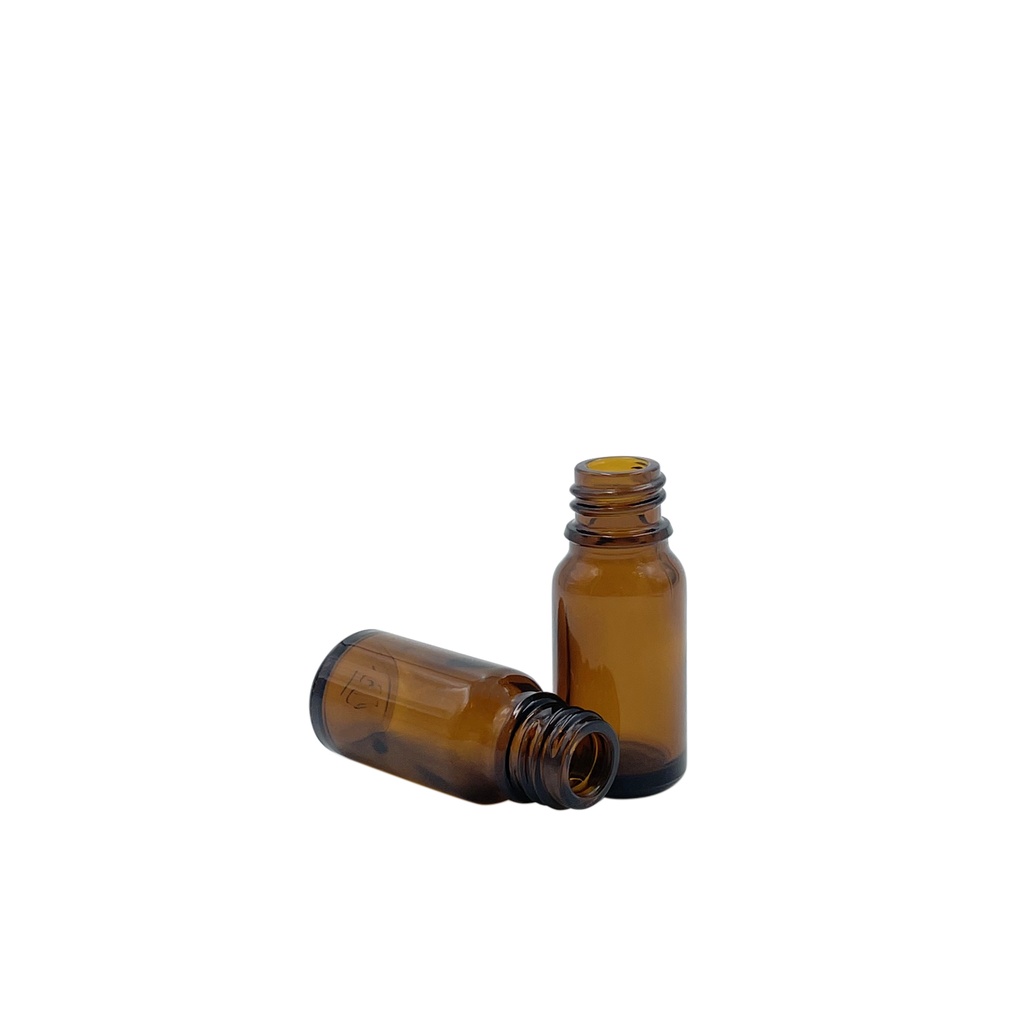 Bottle glass all-round brown 10mL din18 per 30