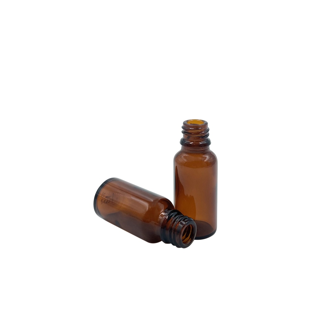 Bottle glass all-round brown 20mL din18 per 25