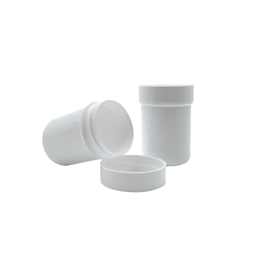 Tarro pomada blanco + tapa 40mL por 25