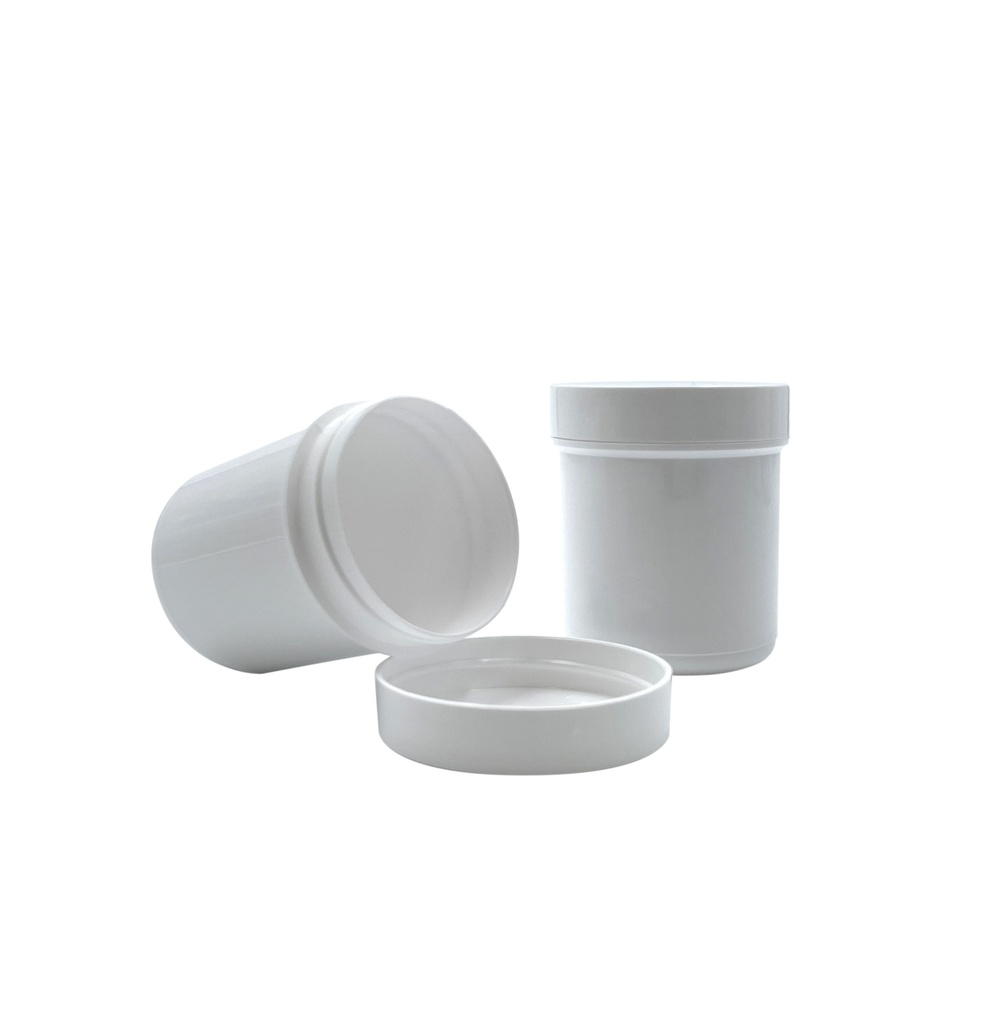 Ointment jar white + lid 65mL per 25