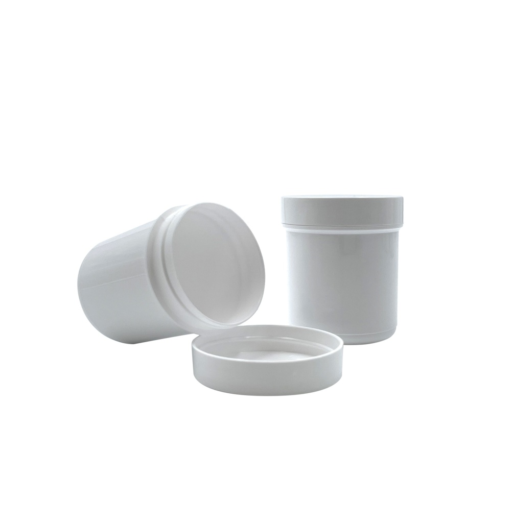 Tarro pomada blanco + tapa 65mL por 25