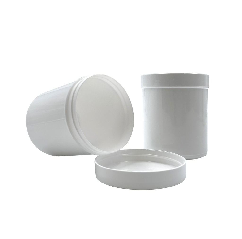 Tarro pomada blanco + tapa 250mL per 12