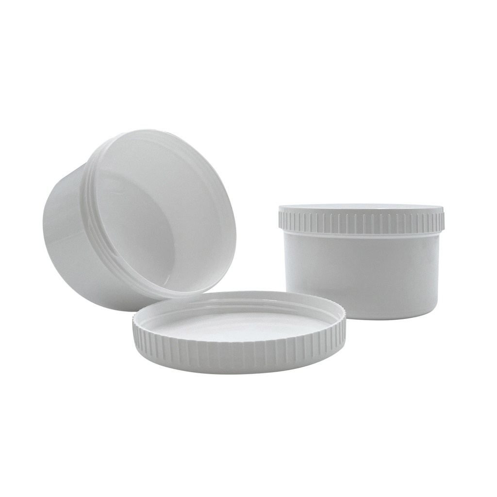 Ointment jar white + lid 350mL per 12