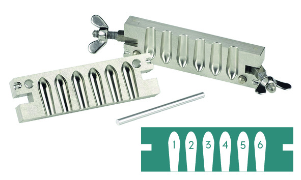 Precision Mold for Suppositoria 6x2g