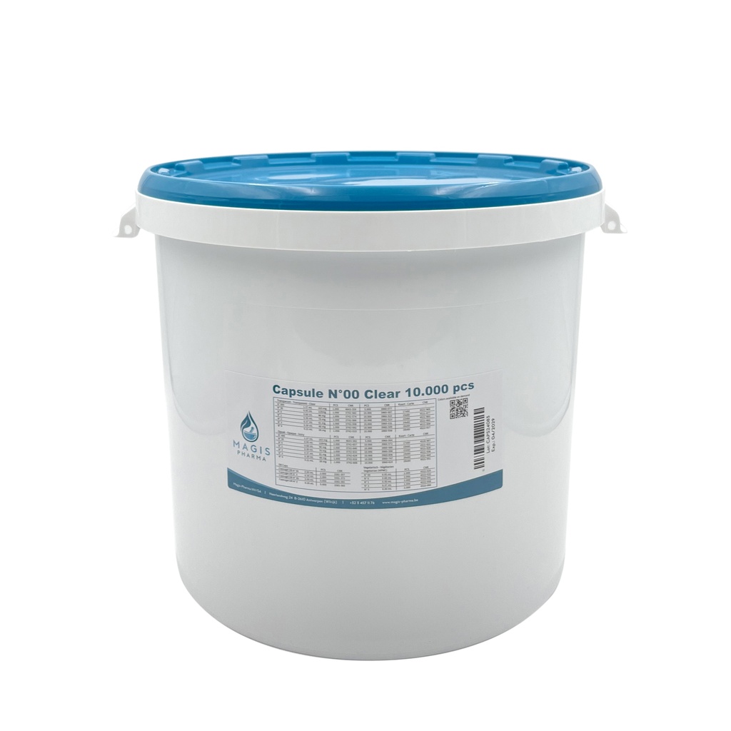Capsules clear N°00 10000