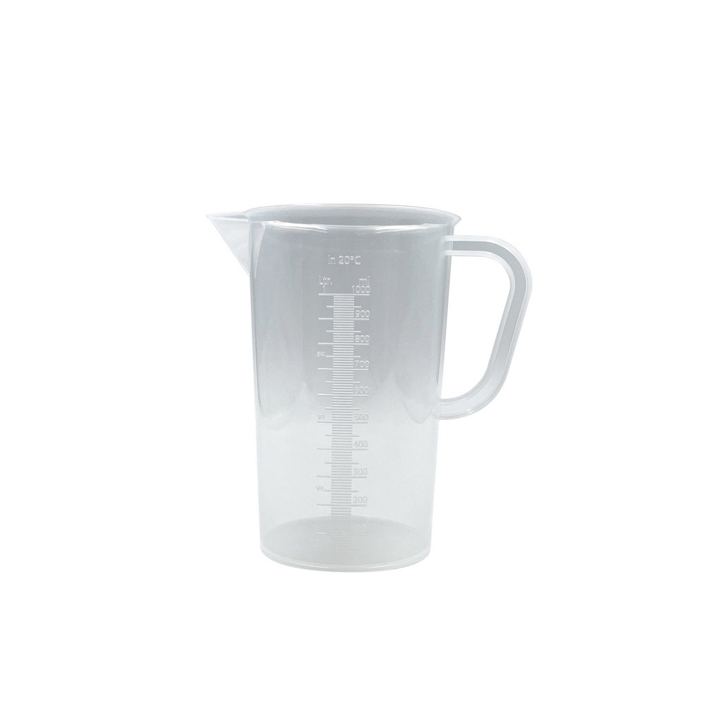 Graduated plastic measuring cup with handle 1000mL