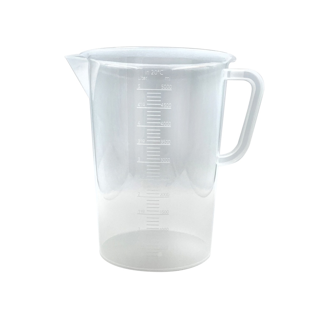 Bécher de mesure plastique gradué avec anse 5000mL