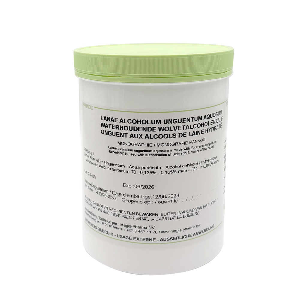 Alcool de lanoline hydr. (Lanae alcoholum unguentum aquosum) 1kg PANNOC
