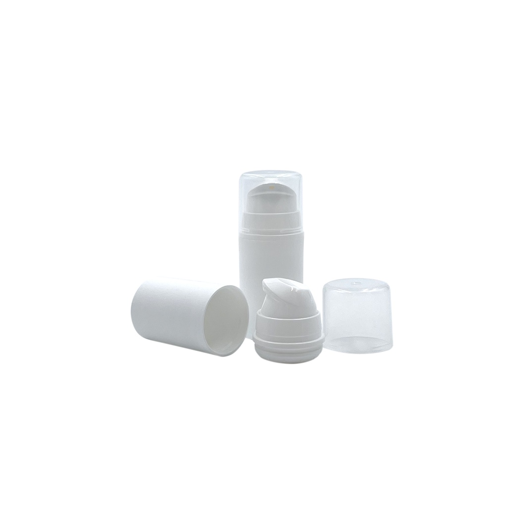 Airless dispensers white + pump 15mL per 33