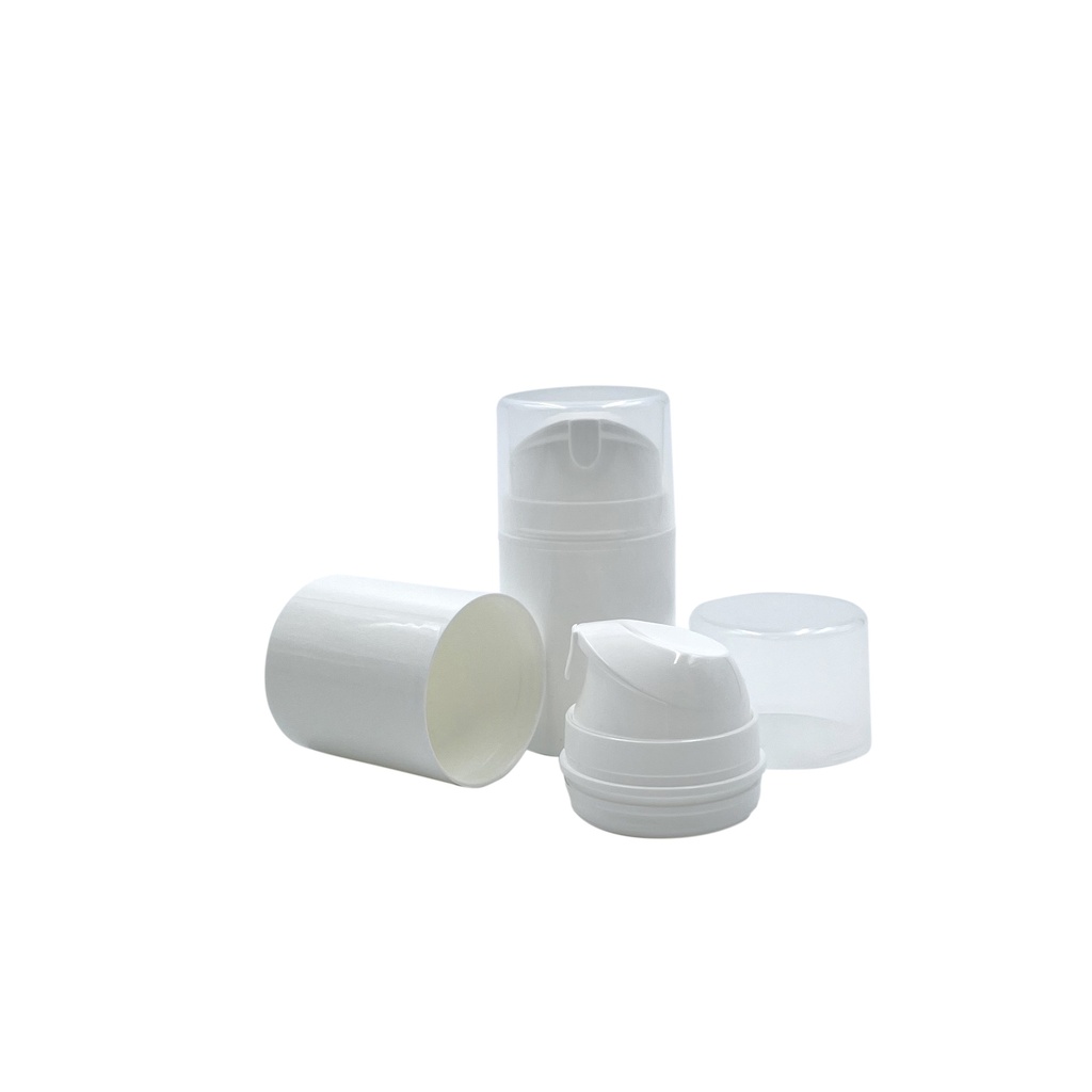 Flacon airless blanc + pompe 50mL par 20