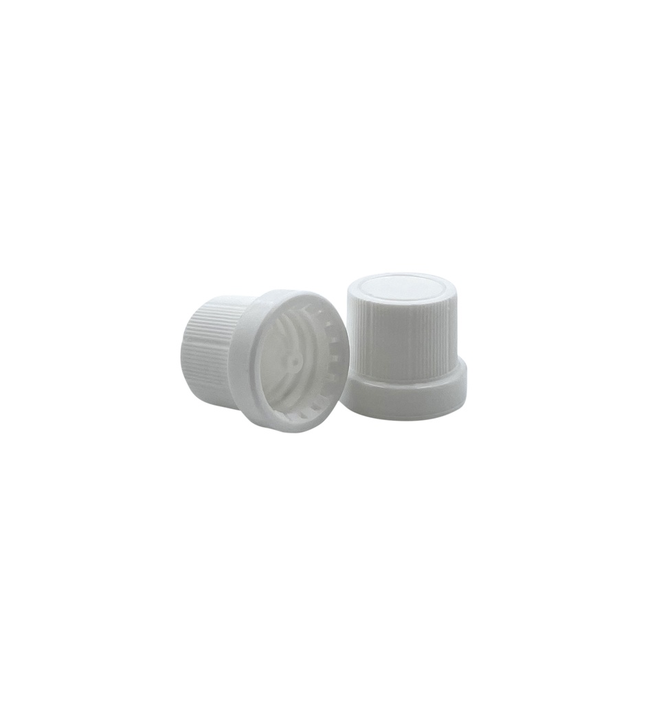 Cap din18 white sealable insert for water per 25