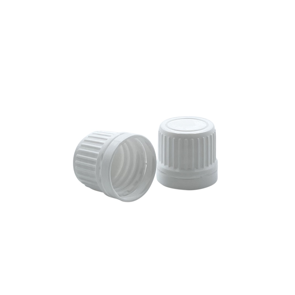 Cap din18 white sealable without insert per 25