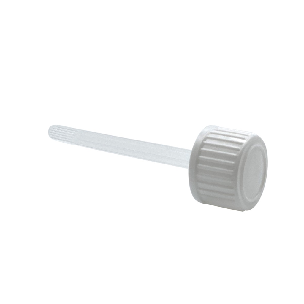 Cap din18 white spatula for 30mL per 25