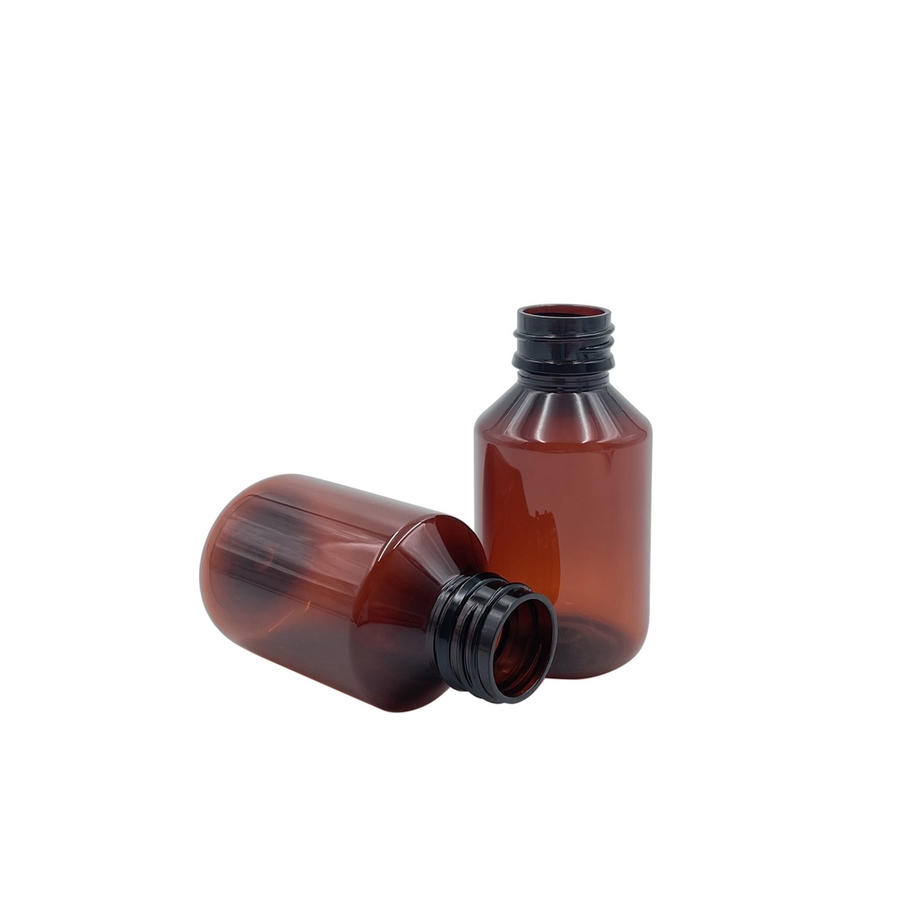 Bottle PET veral brown 100mL din28 per 25