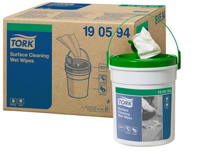 Tork Surface Cleaning Wet Wipes Handy Bucket 27x27 cm / 15 m wit W14 1pc