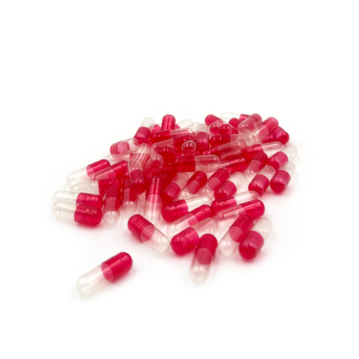 [9113003] Gélules N°3 Red Transparantes/Transparantes 5000 caps