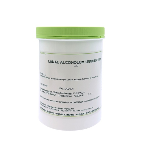 [2269660] Alcool de lanoline (Lanae alcoholum unguentum) 1kg PANNOC