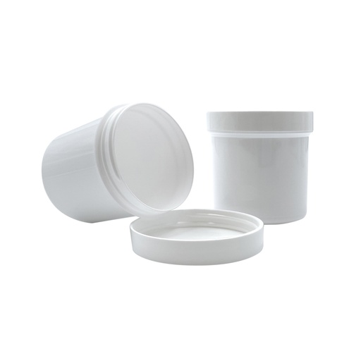 [4565107] Ointment jar white + lid 125mL per 25