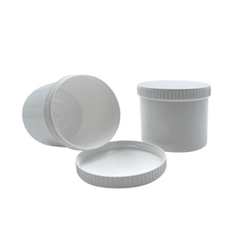 [4565149] Tarro pomada blanco + tapa 500mL por 12