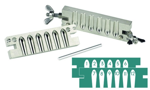 [016871] Precision Mold for Suppositoria 12x3g