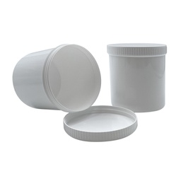 [4565164] Tarro pomada blanco + tapa 1000mL por 8