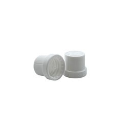 [4610887] Cap din18 white sealable insert for water per 25