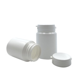 [4624409] Pot pharma-secure blanc + couvercle 100mL/43mm par 10