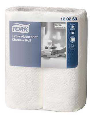 [7322540006308] Tork Extra Absorbent Kitchen Roll 12x2pcs